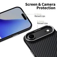 Tech-Protect Ion Carbon MagSafe dėklas telefonui iPhone 17 Air - juoda ir sidabrinė