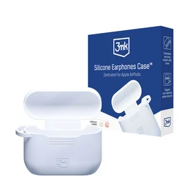 3mk silikoninis dėklas AirPods Pro 3 ausinėms – baltas