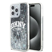 DKNY Liquid Glitter Big Logo dėklas iPhone 13 Pro Max - juodas