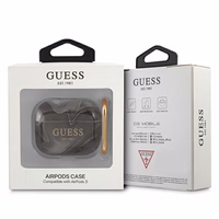 Guess GUA3UNMK AirPods 3 dėklas juodas/juodas Marble Collection