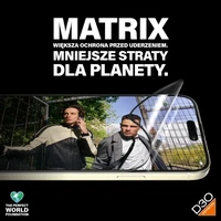 PanzerGlass Matrix Ultra-Wide-Fit hibridinis stiklas iPhone 15 Plus su pozicionieriumi