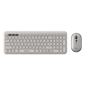 Havit KB254GCM belaidis 2-in-1 žaidimų rinkinys klaviatūra + pelė (pilka) (QWERTY)