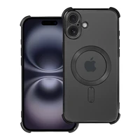 Dėklas telefonui ANTISHOCK ELECTRO skirtas iPhone 16 Plus suderinamas su MagSafe juodas