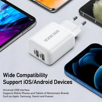 Įkroviklis Dux Ducis C10 2xUSB-A 12W baltas