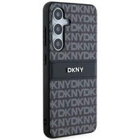 DKNY odinis Mono Stripe ir Metal Logo dėklas telefonui Samsung Galaxy S24+ - juodas
