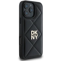 DKNY putuotas Stack logotipas iPhone 16 Pro dėklas telefonui - juodas