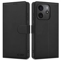 Tech-Protect Wallet dėklas telefonui Xiaomi Redmi Note 14 4G / LTE - matinė juoda