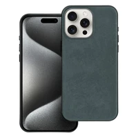 WOVEN MAG COVER dėklas telefonui suderinamas su MagSafe IPHONE 15 Pro Max žalias