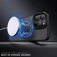 Wozinsky Anglies pluošto dėklas telefonui su Magnetiniu Samsung Galaxy S25 Ultra - Rudas