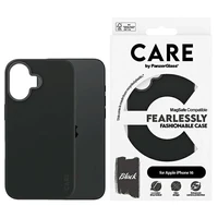 CARE by PanzerGlass Madingas dėklas iPhone 16 6.1" juodas/juodas Magnetinis 1377