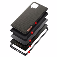 Dux Ducis Fino dėklas padengtas nailono medžiaga Samsung Galaxy A42 5G žalias