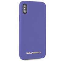 Karl Lagerfeld silikoninis dėklas iPhone X/Xs - violetinis