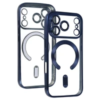 Metalinis Magsafe dėklas iPhone 17 Pro mėlynas