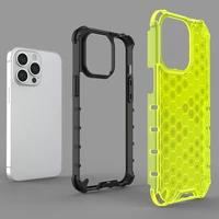Honeycomb Case šarvu dangtelis su TPU buferiu iPhone 13 Pro skaidrus