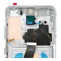 LCD ekranas SAMSUNG S20 4G baltas SOFT OLED su rėmeliu