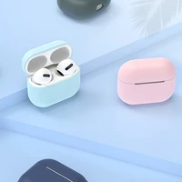 AirPods dėklas silikoninis minkštas ausinėms juodas (C)