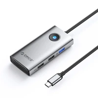 Orico PW11-5P USB-C Hub prijungimo stotelė 1x USB-A 3.0 + 2x USB-A 2.0 + 1x USB-C PD + 1x HDMI - pilka