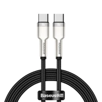 Baseus kabelis Cafule Metal PD USB-C - USB-C 1,0 m juodas 100W