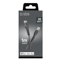 SBS TECABLELIGTC1K USB-C - Lightning kabelis 1 m - juodas