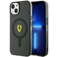 Ferrari FEHMP14MURKK iPhone 14 Plus 6.7" juodas/juodas kietas dėklas Translucent Magnetinis
