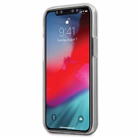 Guess GUHCP12SPCUMPTBK iPhone 12 mini 5.4" juodas/juodas kietas dėklas Metallic kolekcija