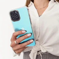 Aurora Case dėklas telefonui iPhone 12 Pro Max gelinis neoninis mėlynas