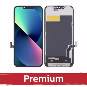 LCD ekranas suderinamas su iPhone 13 juodas (SOFT OLED / Stable / Premium) / *Removable IC* /