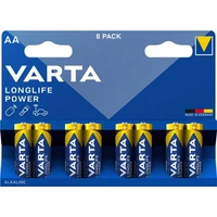 VARTA šarminė baterija R6 (AA) Longlife Power, 8 vnt.