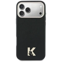 KARL LAGERFELD case for IPHONE 17 Pro Max compatible with MagSafe KLHMP17X5PGFKHGK (PU FW W/ KHead Logo) black