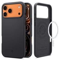 Spigen Silicone Fit Magnetinis dėklas telefonui iPhone 17 Pro Max - Juodas
