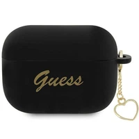 Guess GUAP2LSCHSK ausinių dėklas (m) - juodas Silicone Charm Heart Collection