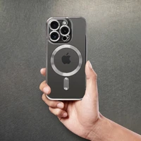 ELECTRO MAG COVER dėklas suderinamas su Magnetine IPHONE 17 Pro pilkas titanas