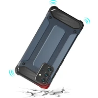 Hybrid Armor dėklas telefonui Samsung Galaxy A56 – mėlynas