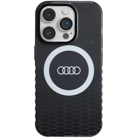 Audi IML Big Logo Magnetinis dėklas iPhone 14 Pro - juodas