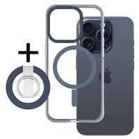 Amazing Thing Titan Pro Mag žiedo laikiklio dėklas 10FT IP156.1PTRBU Iphone 15 Pro tamsiai mėlyna