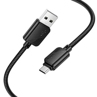 Kabelis USB A į Micro USB Hoco 2,4A 1 m X113 juodas