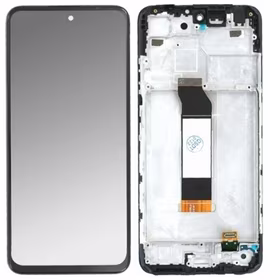 Ekranas Xiaomi Redmi Note 10 5G/Redmi Note 10T 5G/Poco M3 Pro 5G su lietimui jautriu stikliuku ir rėmeliu Black ORG