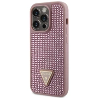 Guess GUHCP14LHDGTPP iPhone 14 Pro 6.1" rožinis/rožinis hardcase Rhinestone Triangle