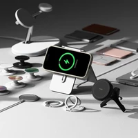 Ringke Silikoninis Magnetinis iPhone 16 Pro Dėklas - Smėlinis