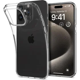 Spigen Liquid Crystal dėklas telefonui iPhone 15 Pro Max - skaidrus