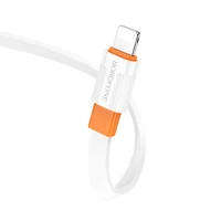 Borofone Kabelis BX89 Union - Type C į Lightning - PD 20W 1 metras baltas-oranžinis