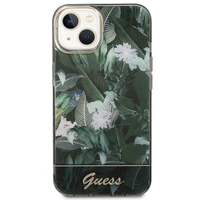 Guess Jungle kolekcija dėklas telefonui iPhone 14 - žalias