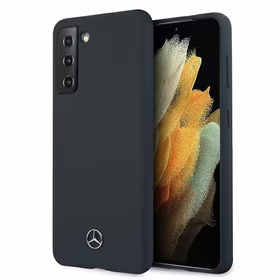 Dėklas telefonui Mercedes Silikoninis Line dėklas Samsung Galaxy S21+ mėlynas