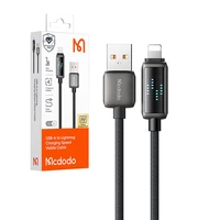 "Mcdodo CA-5250" USB-A į "Lightning" laidas, LED ekranas, 1,2 m