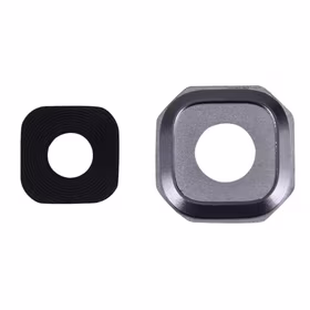 Samsung A310 A3 2016/A510 A5 2016/A710 A7 2016 kameros stikliukas su rėmeliu juodas (pilkas) ORG