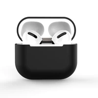 Dėklas AirPods 3 silikoninis minkštas ausinių dėklas juodas (dėklas C)