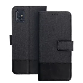 GOMMA knygos tipo dėklas telefonui SAMSUNG A51 juodas