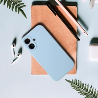 Silikoninis Lite dėklas telefonui Iphone 17 Pro Max šviesiai mėlynas