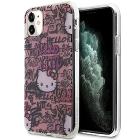Hello Kitty IML grafičių dėklas telefonui iPhone 11 / Xr - rožinis