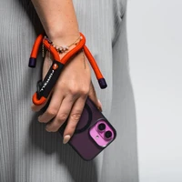 FORCELL F-DESIGN R10X40 riešo telefono virvelė su reguliuojamu ilgiu (maks. 20cm kilpoje) raudona